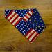 Dog bandana, over the collar, reversible, patriotic